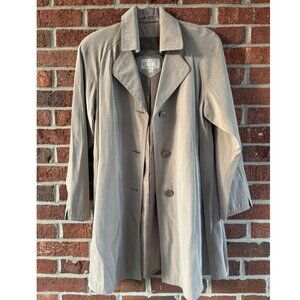 Vintage Petite Sophisticate Taupe Trench Coat P